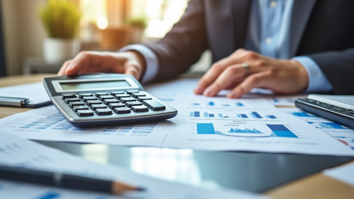 Documents d'assurance habitation et calculatrice sur une table en décembre 2026