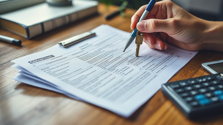 Clés de maison posées sur des documents d'assurance habitation